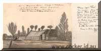 Thomas Scott sketch Settlers hut