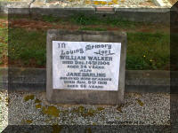 William and Jane Walker headstone